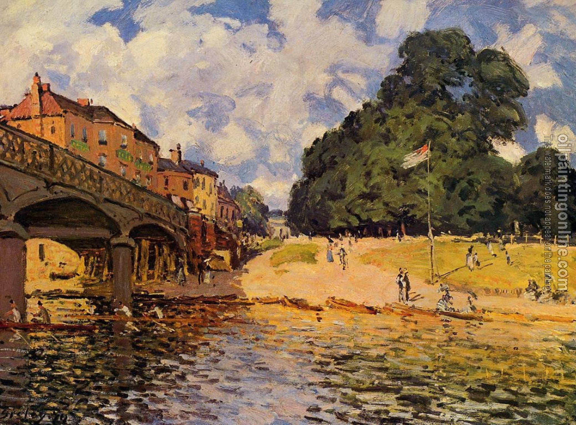 Sisley, Alfred - Bridge at Hampton Court